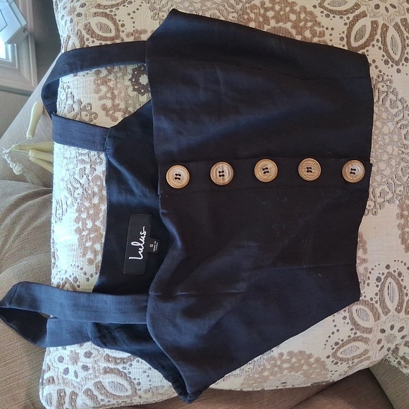 Brand: LulusStyle: Sweet As Ever Button Front Sleeveless Festival Crop Top Small - Picture 2 of 7